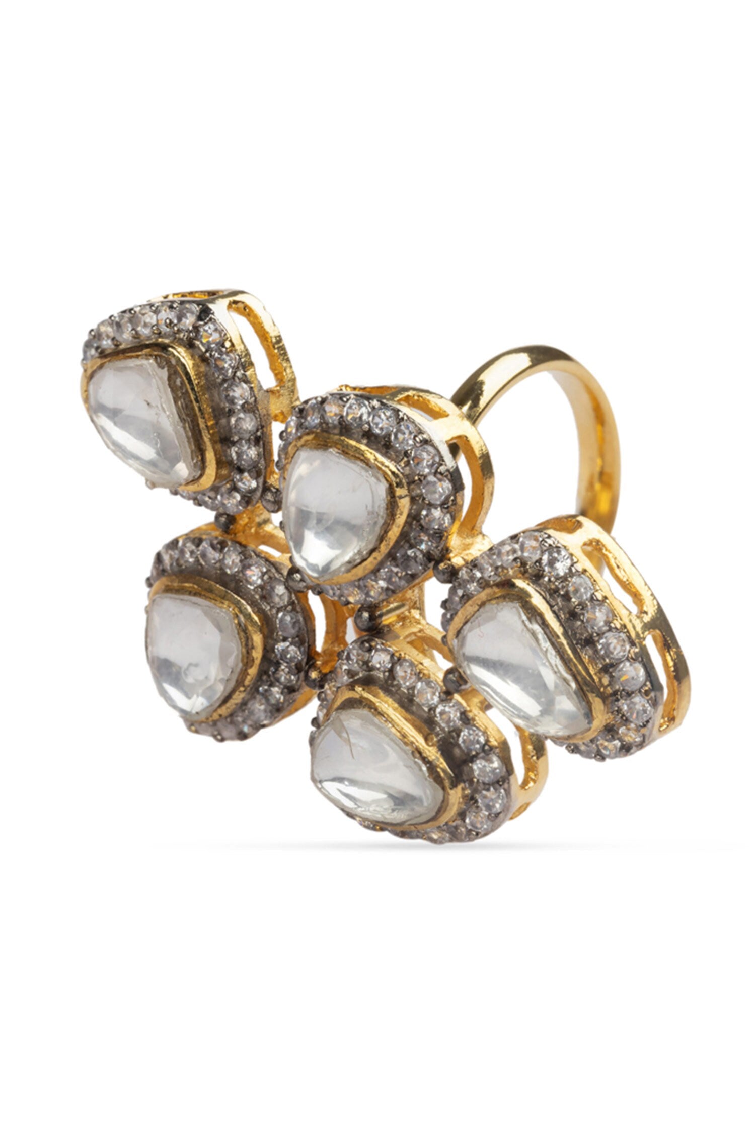 Cubic Zirconia Stone Embellished Ring 