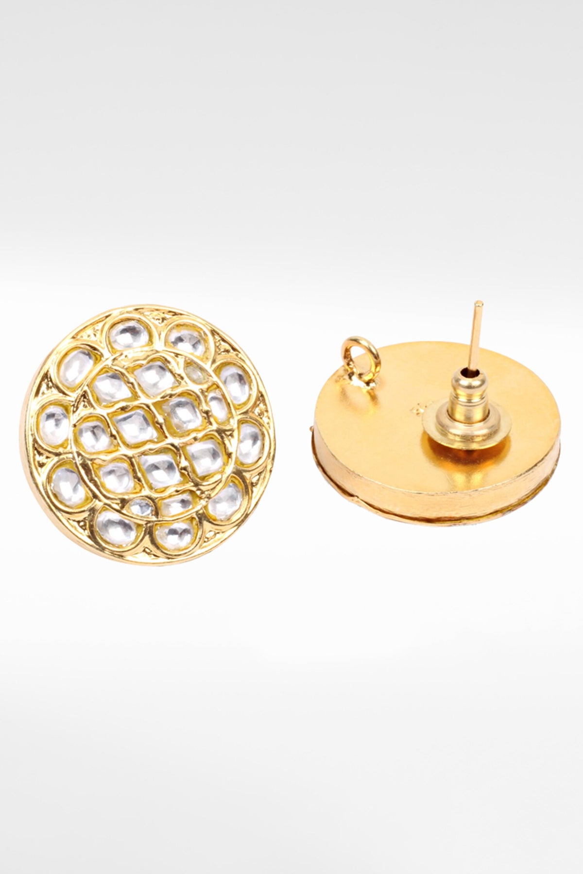 Kundan Work Stud Earrings 