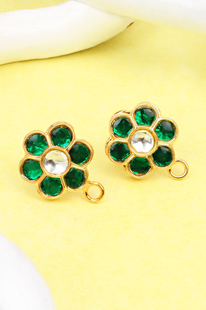 Floral Embellished Stud Earrings 