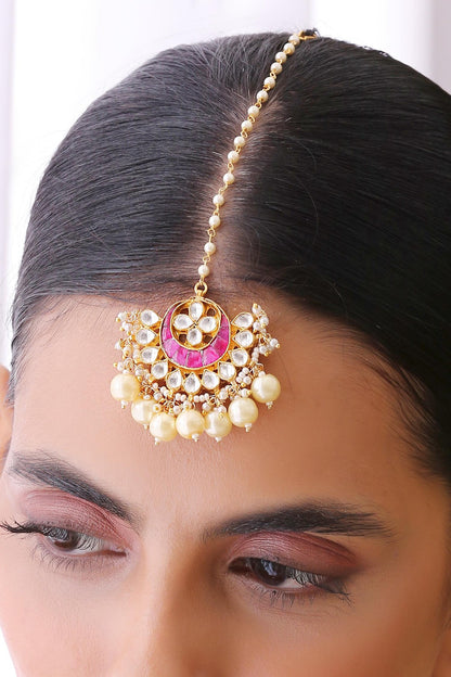 Handmade Kundan Maangtikka 