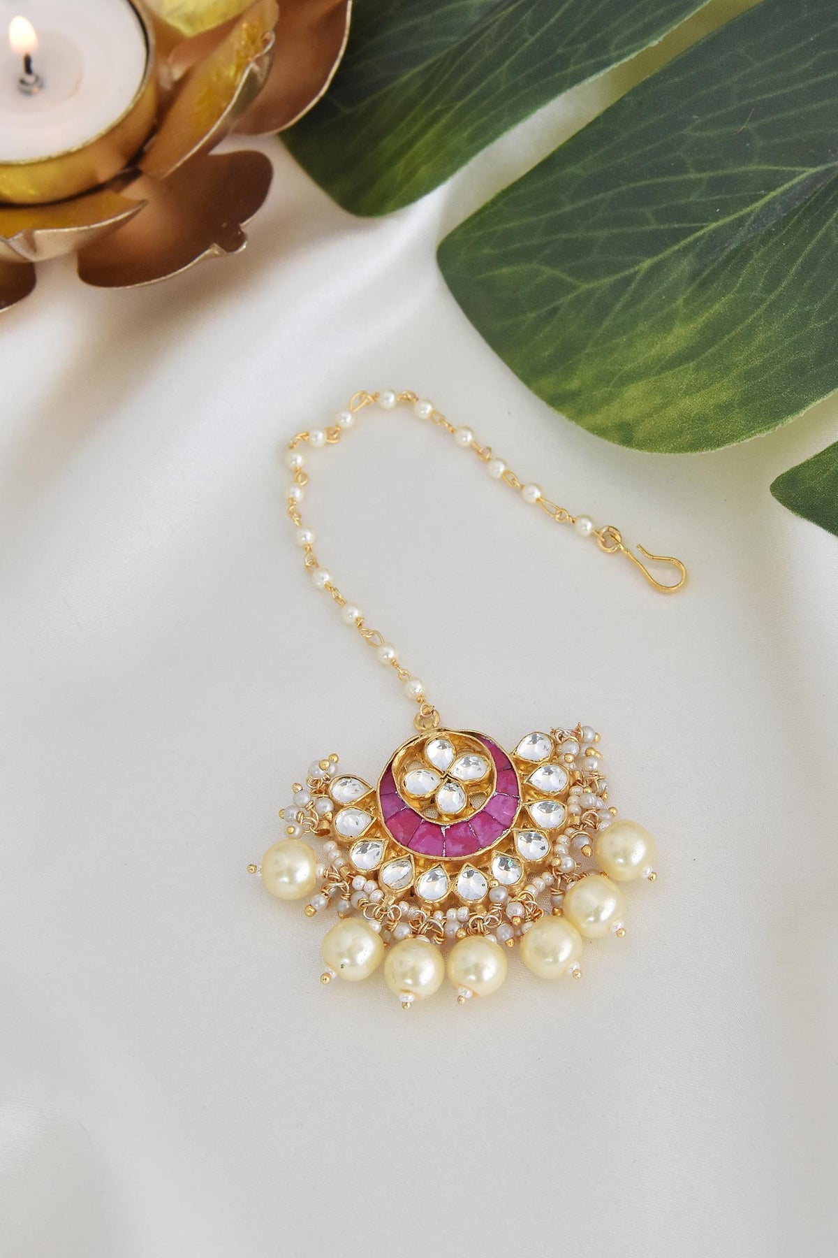 Handmade Kundan Maangtikka 