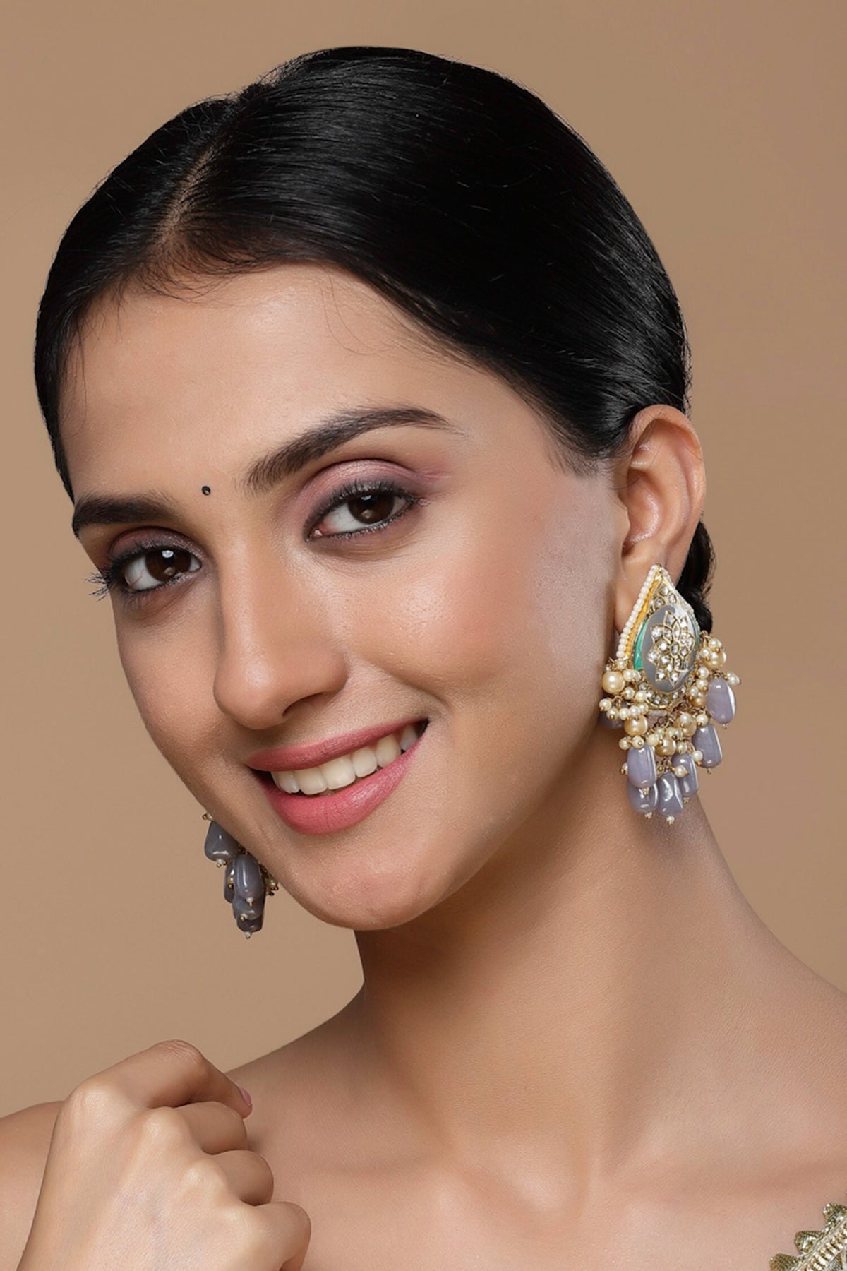 American Diamond Embellished Earrings 