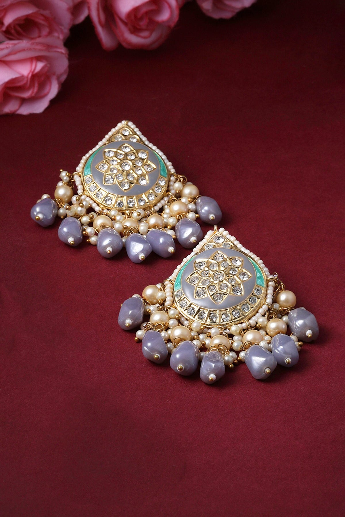 American Diamond Embellished Earrings 