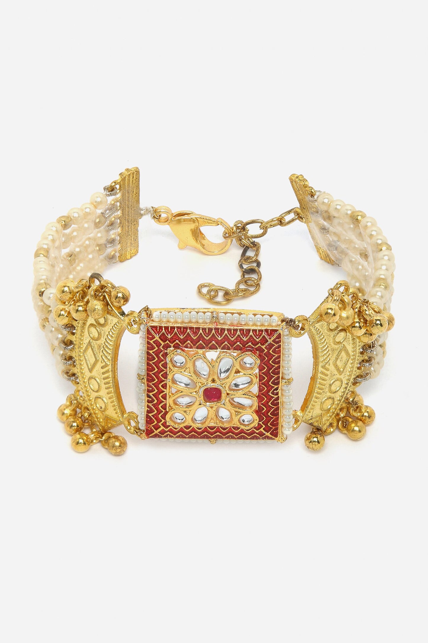 Pearls Embellished Bracelet 