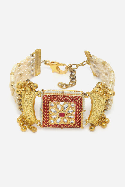 Pearls Embellished Bracelet 