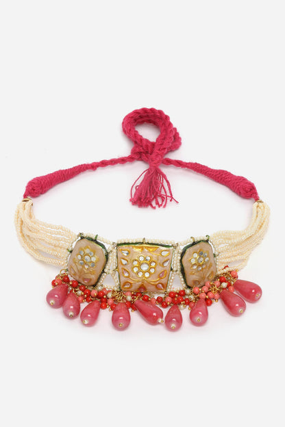 Meenakari Work Choker Necklace 