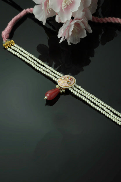 Bloom Meenakari Work Choker Necklace 