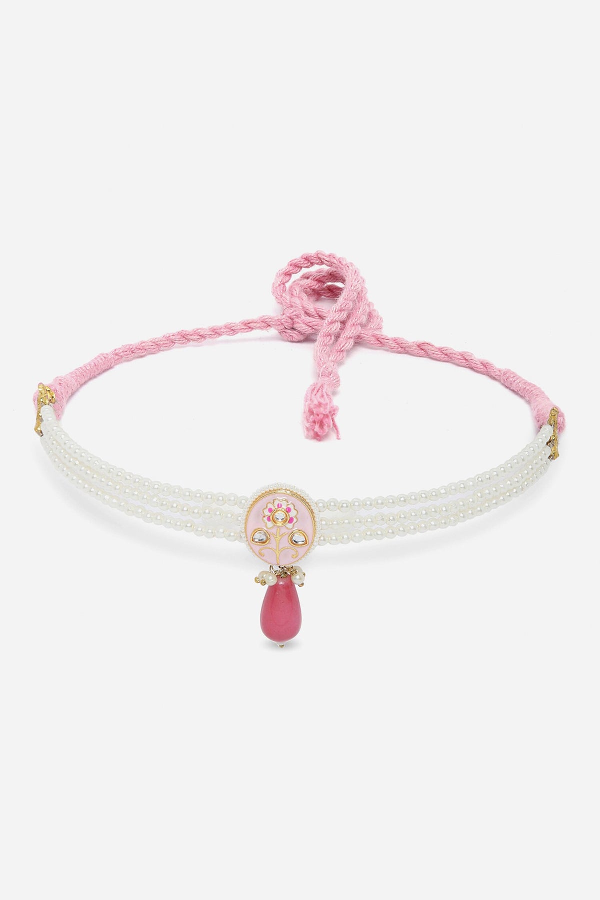 Bloom Meenakari Work Choker Necklace 