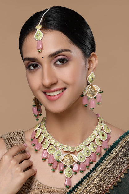 Vintage Meenakari Work Necklace Set 