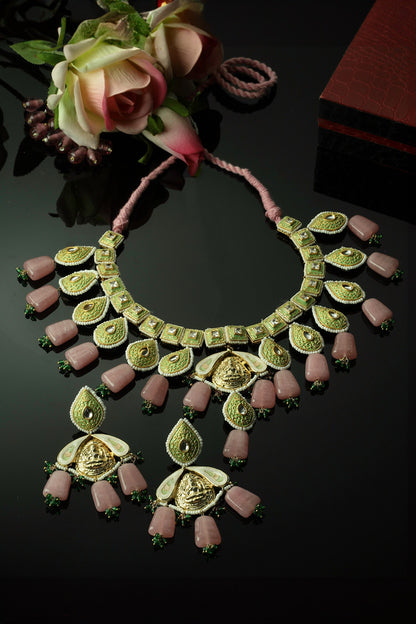 Vintage Meenakari Work Necklace Set 