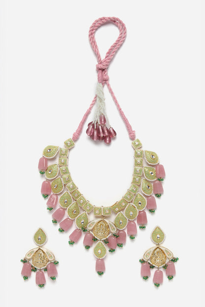 Vintage Meenakari Work Necklace Set 