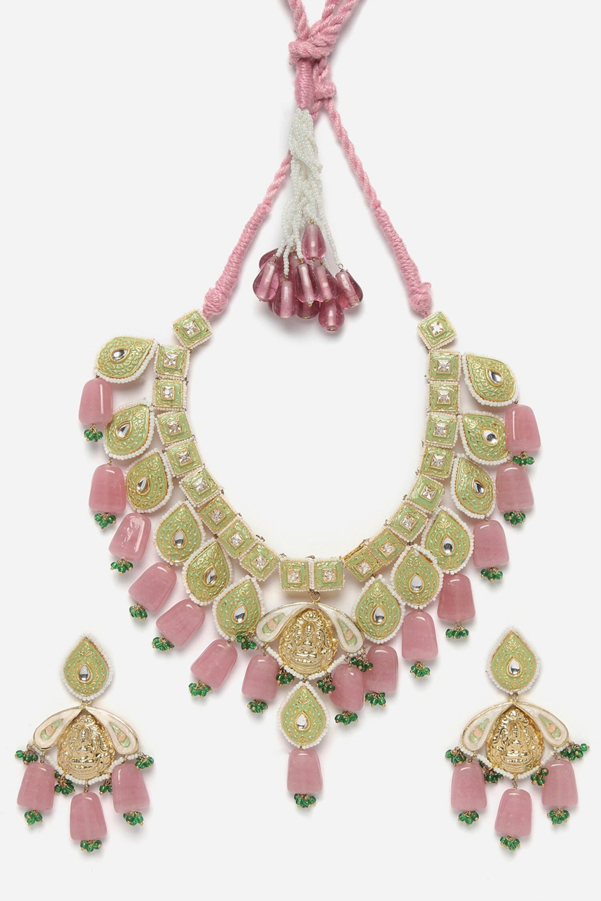 Vintage Meenakari Work Necklace Set 