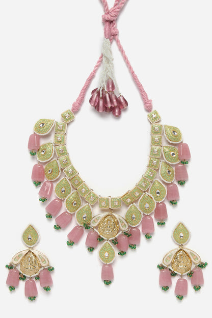 Vintage Meenakari Work Necklace Set 