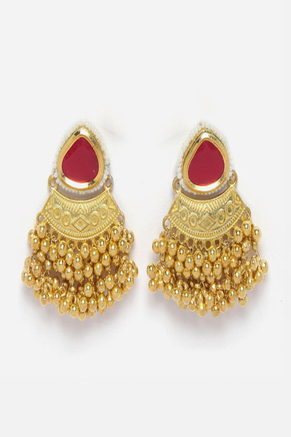 Kundan Embellished Necklace Set 
