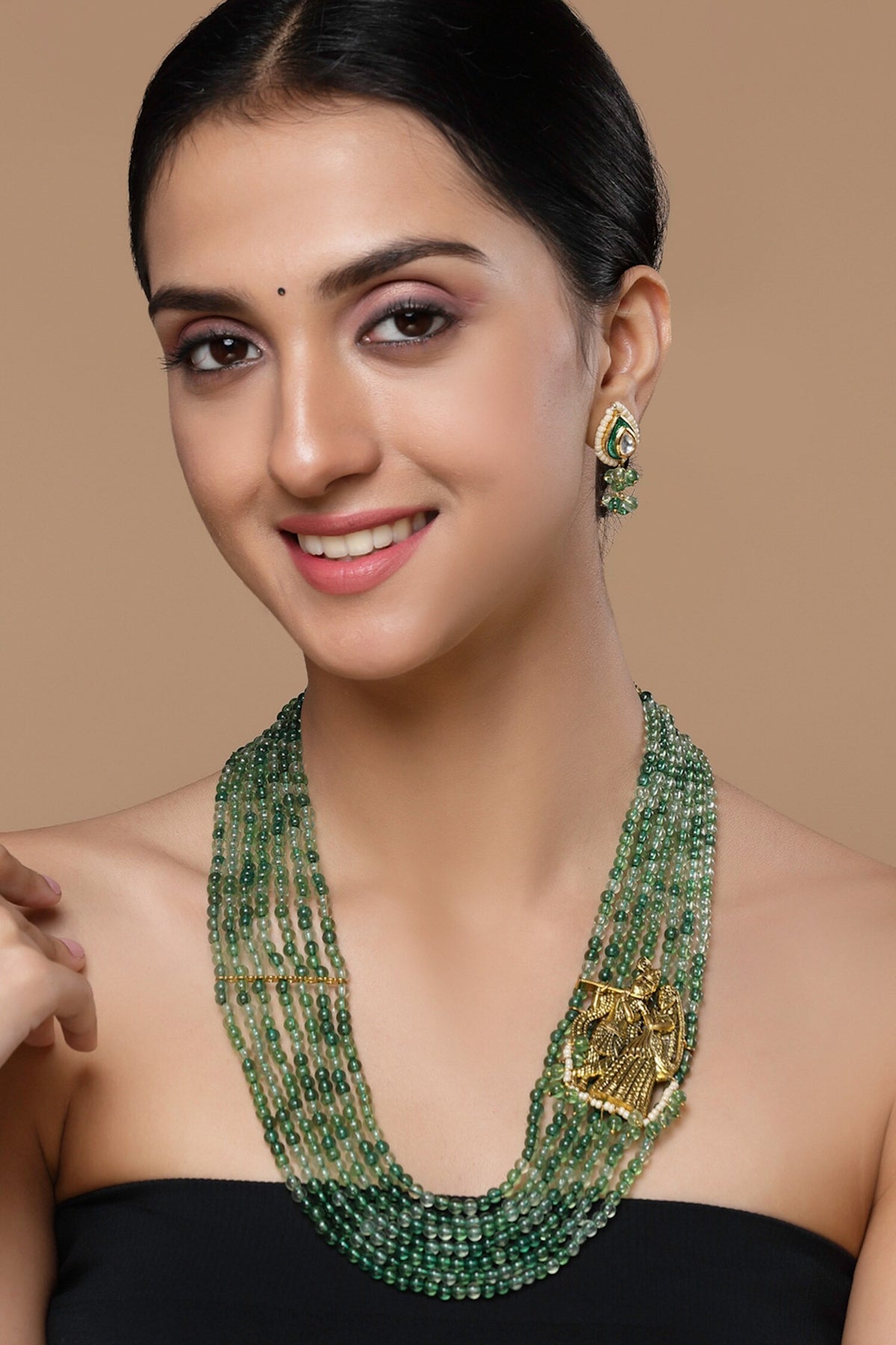 Radha Krishna Layered Necklace 