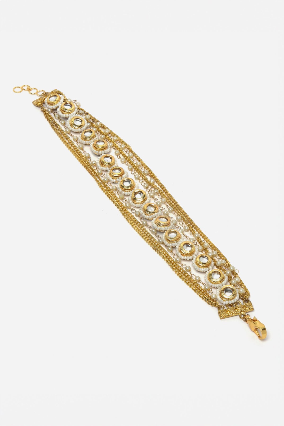 Kundan & Pearl Embellished Anklets 