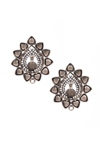 Peacock Carved Earrings 