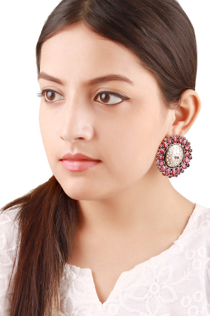 Stone Stud Earrings 