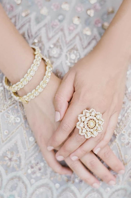 Floral Stone Ring 