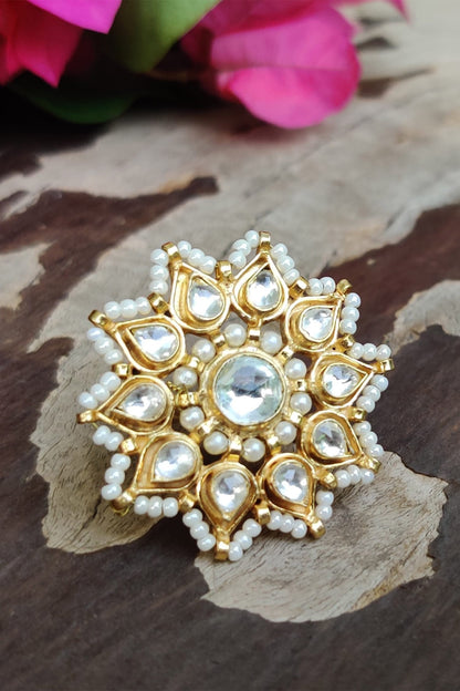 Floral Stone Ring 