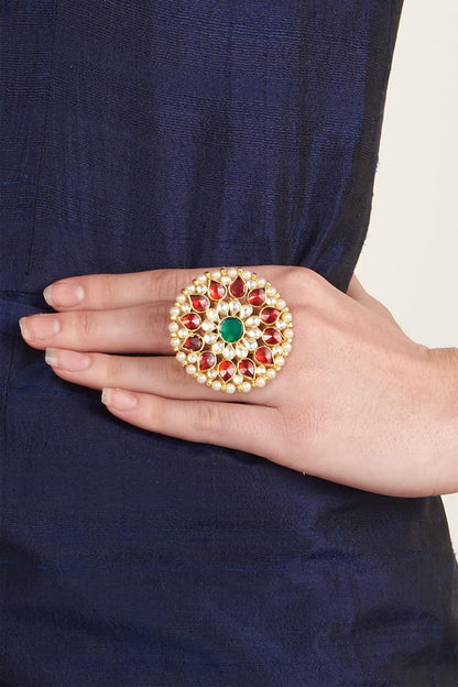 Floral Stone Ring 