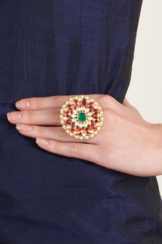 Floral Stone Ring 