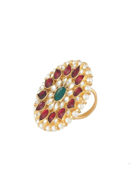 Floral Stone Ring 