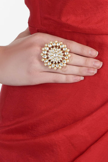 Floral Stone Ring 