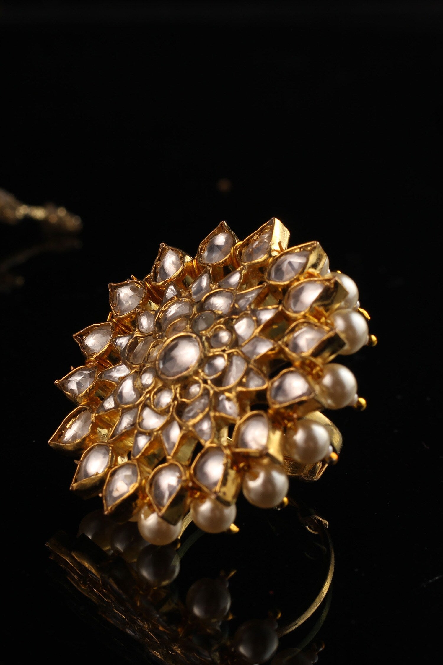 Floral Stone Ring 