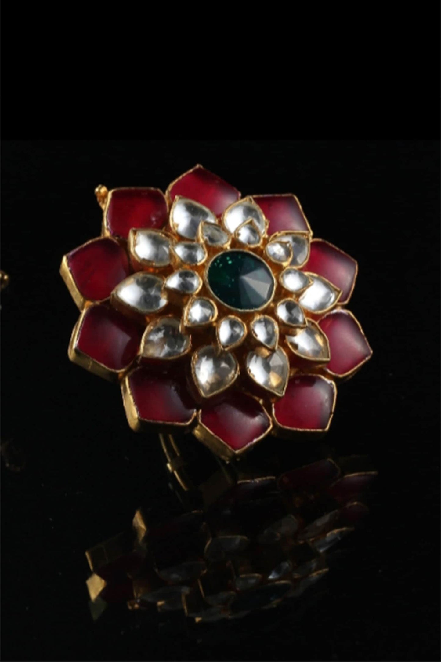 Floral Stone Ring 