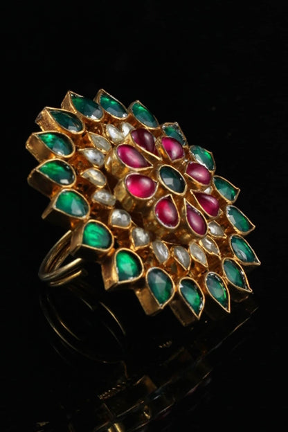 Floral Stone Ring 