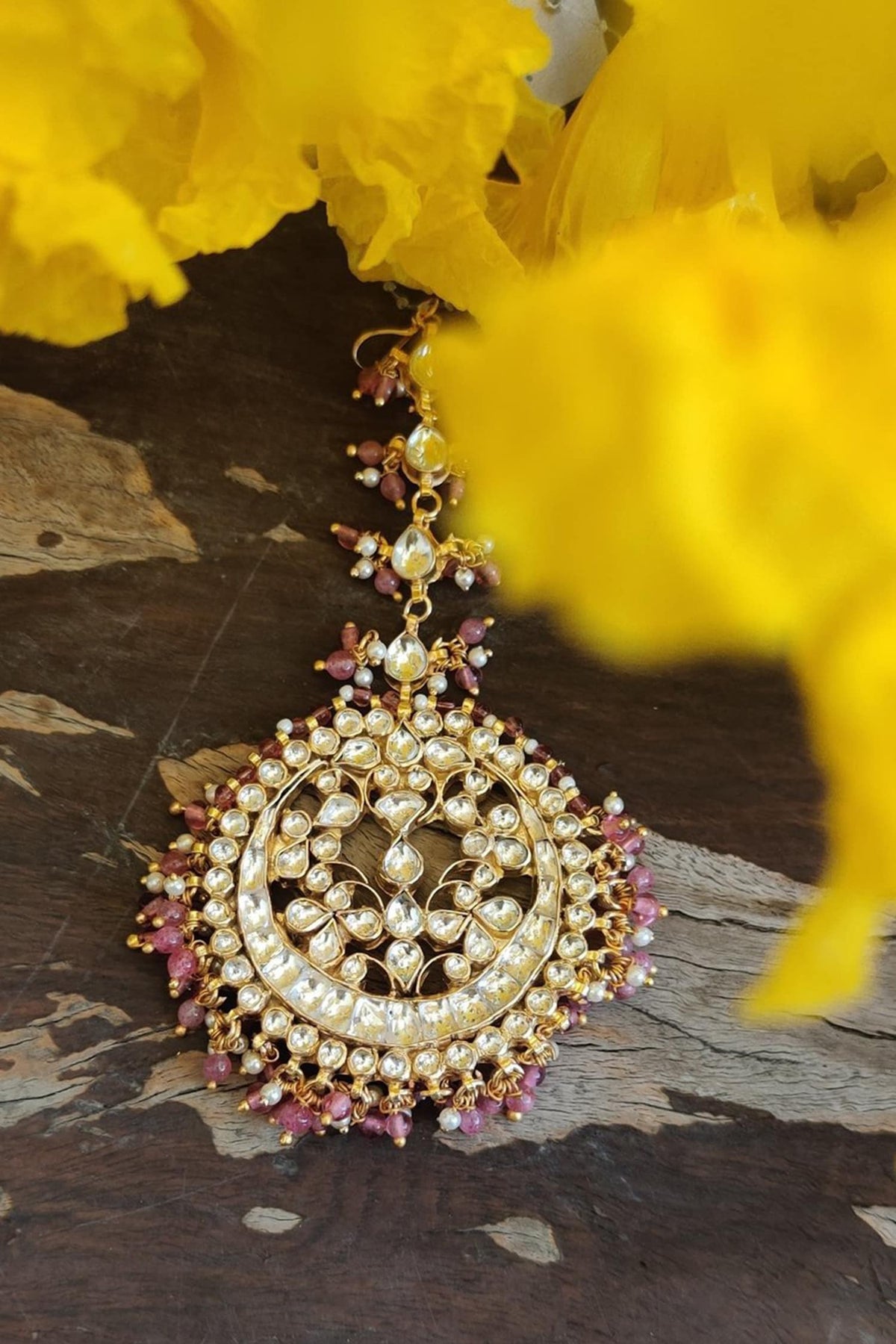 Bead Drop Maangtikka 