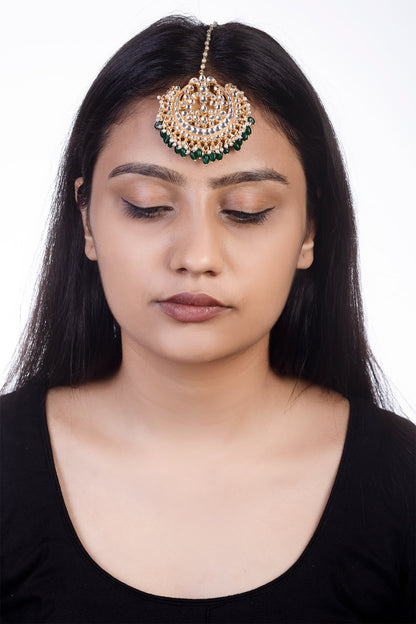 Bead Drop Maangtikka 