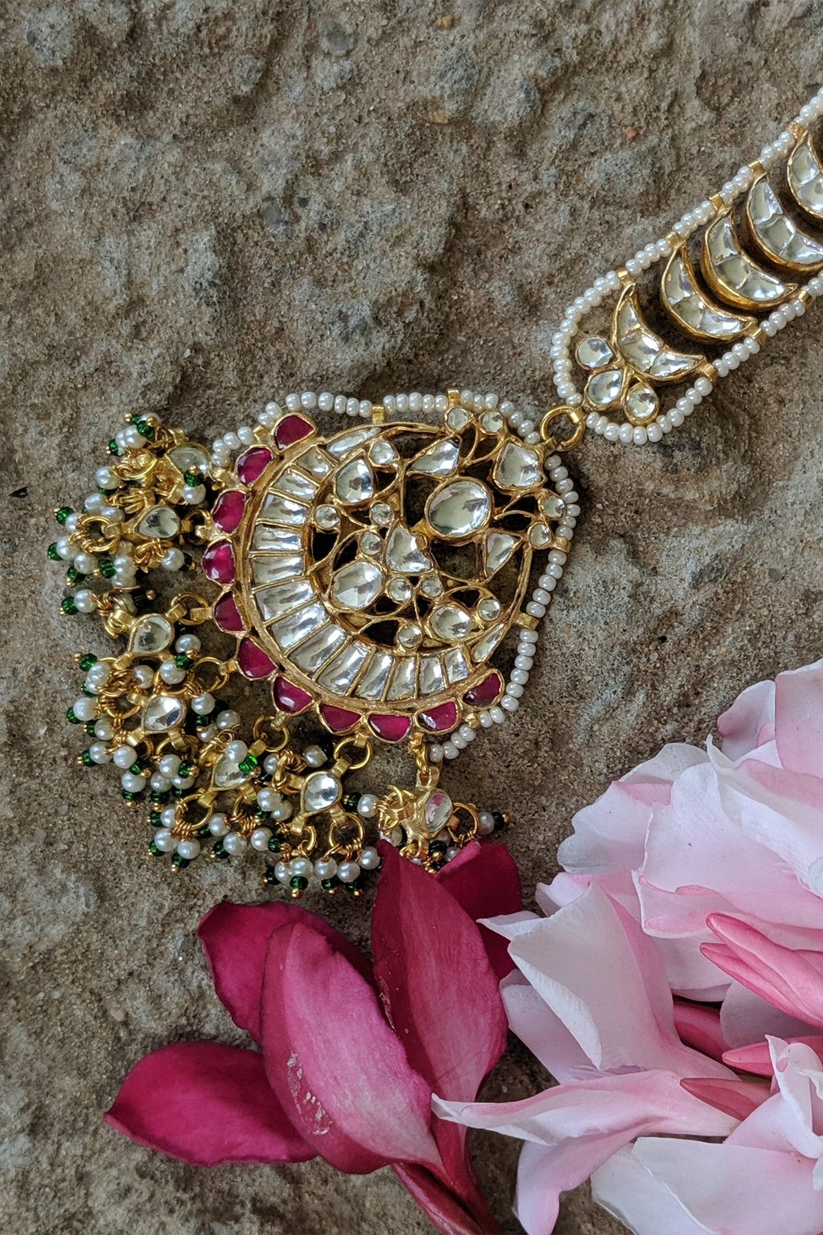 Bead Drop Maangtikka 