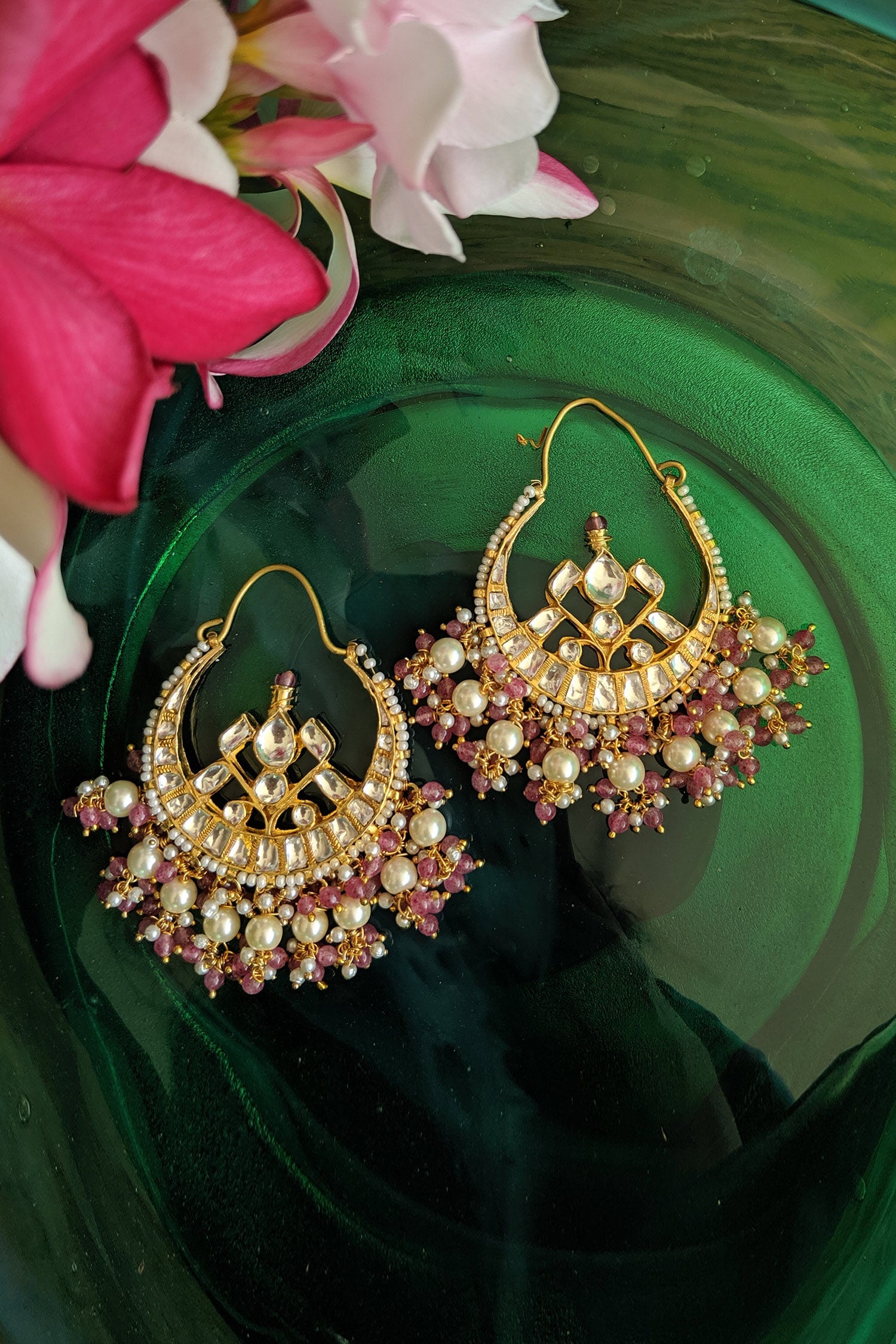 Bead Drop Hoop Chandbalis 