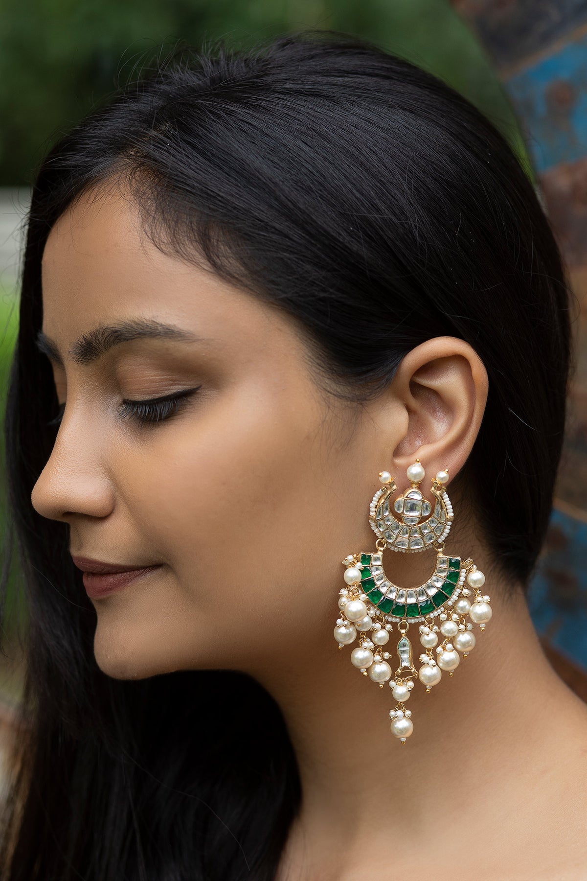 Bead Drop Tiered Chandbalis 