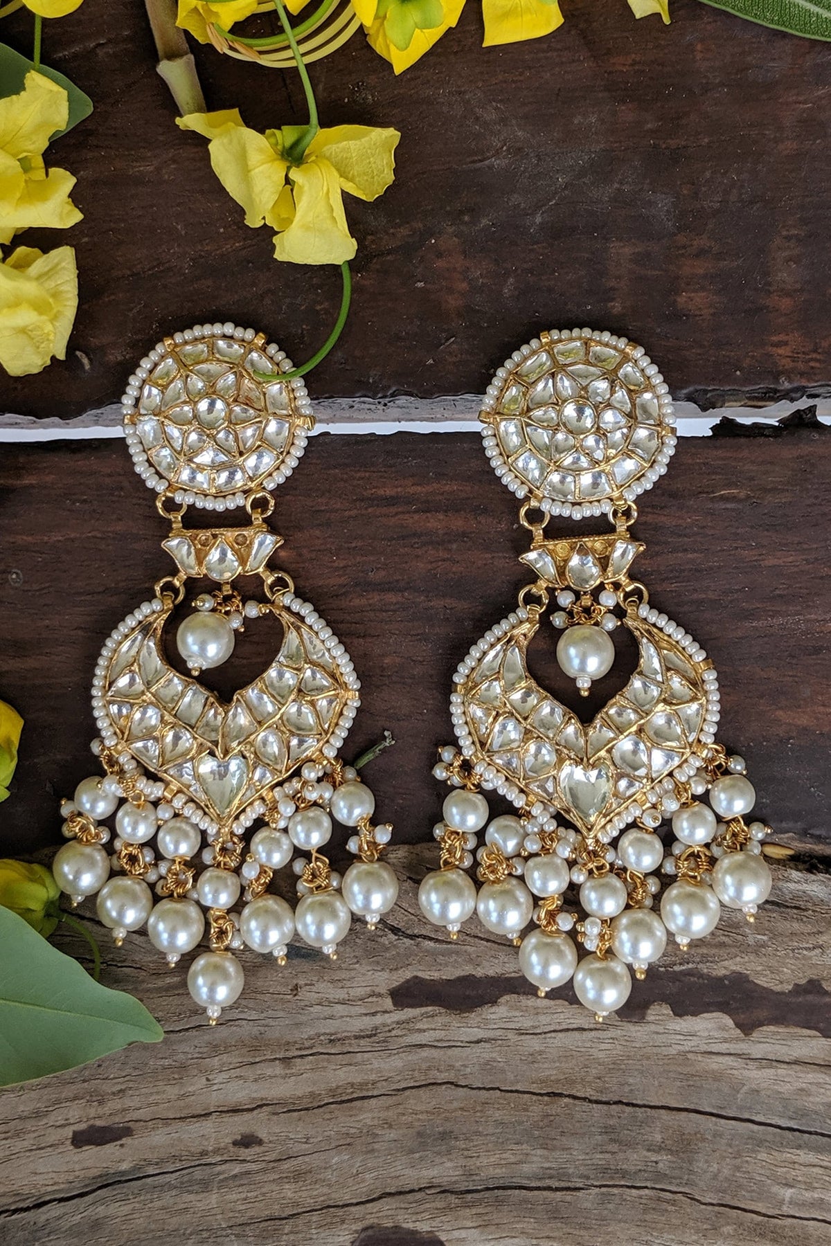 Floral Stone Danglers 