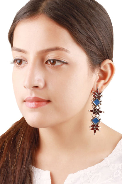 Stone Studded Dangler Earrings 