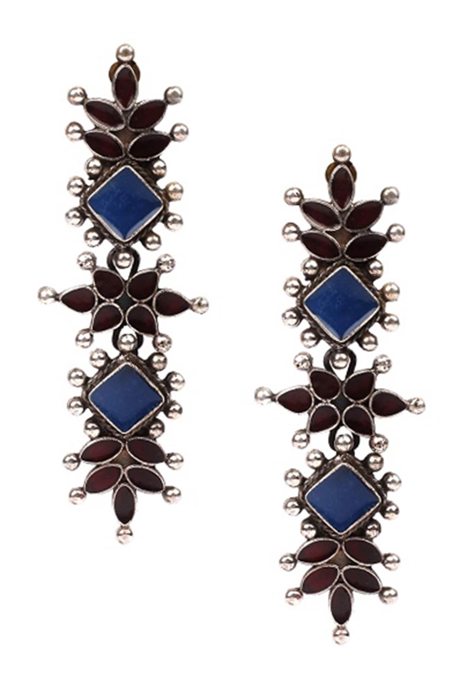Stone Studded Dangler Earrings 