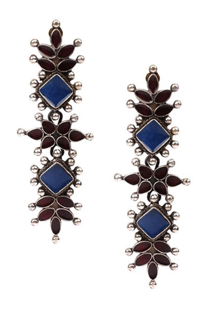 Stone Studded Dangler Earrings 