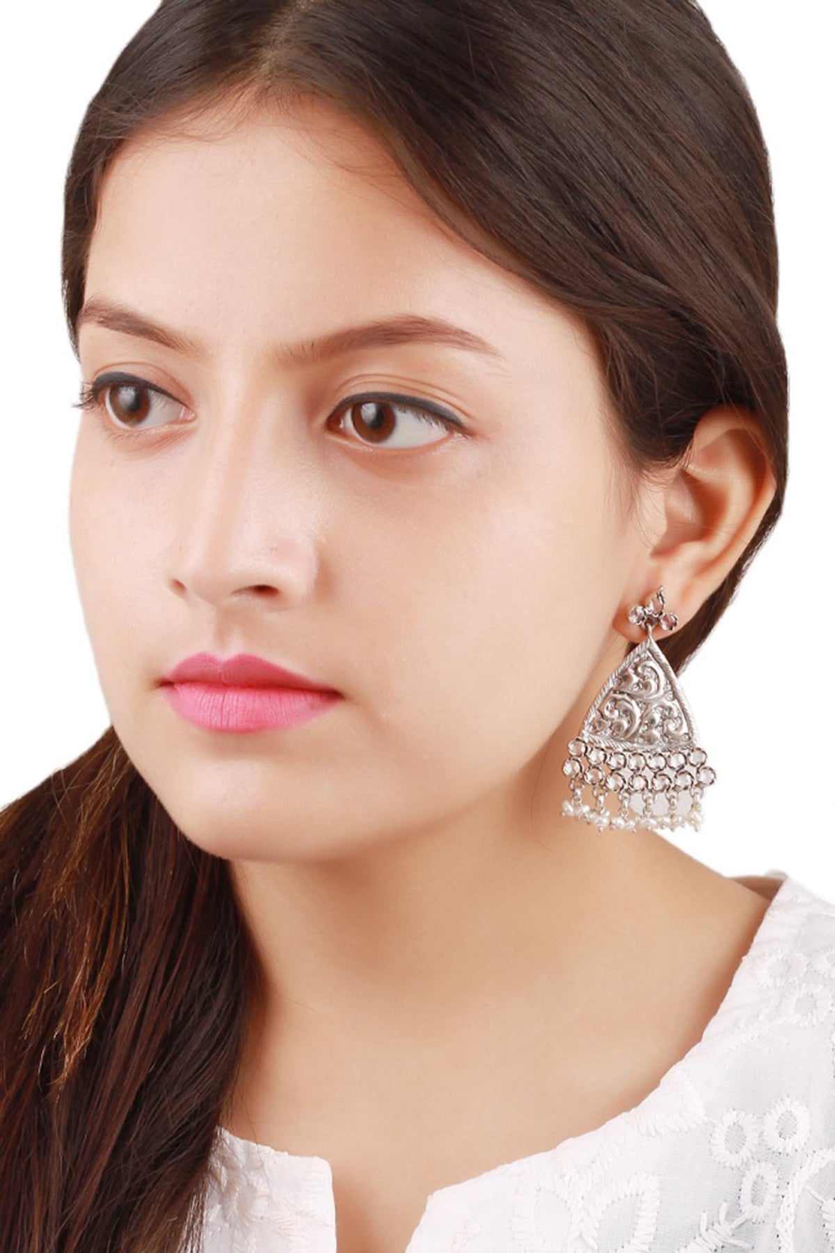 Carved Drop Earrings 