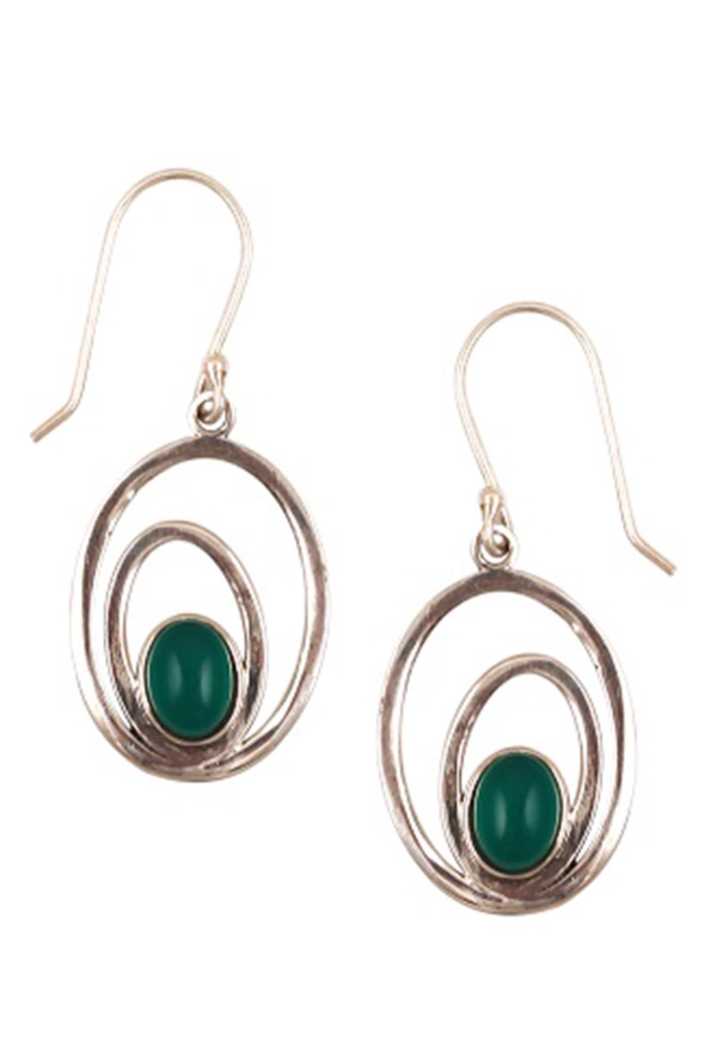 Tiered Stone Drop Earrings 