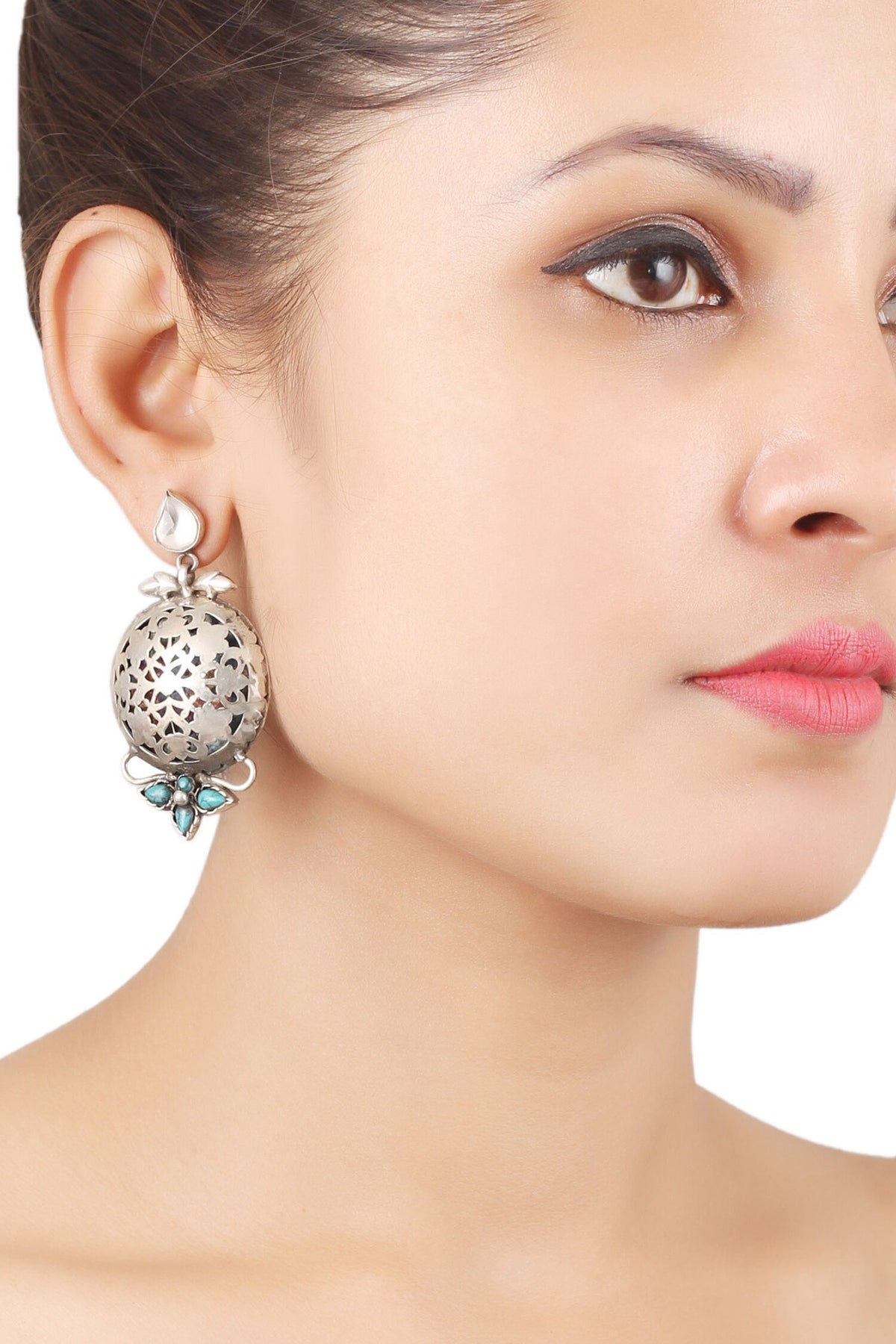 Floral Cutwork Earrings 