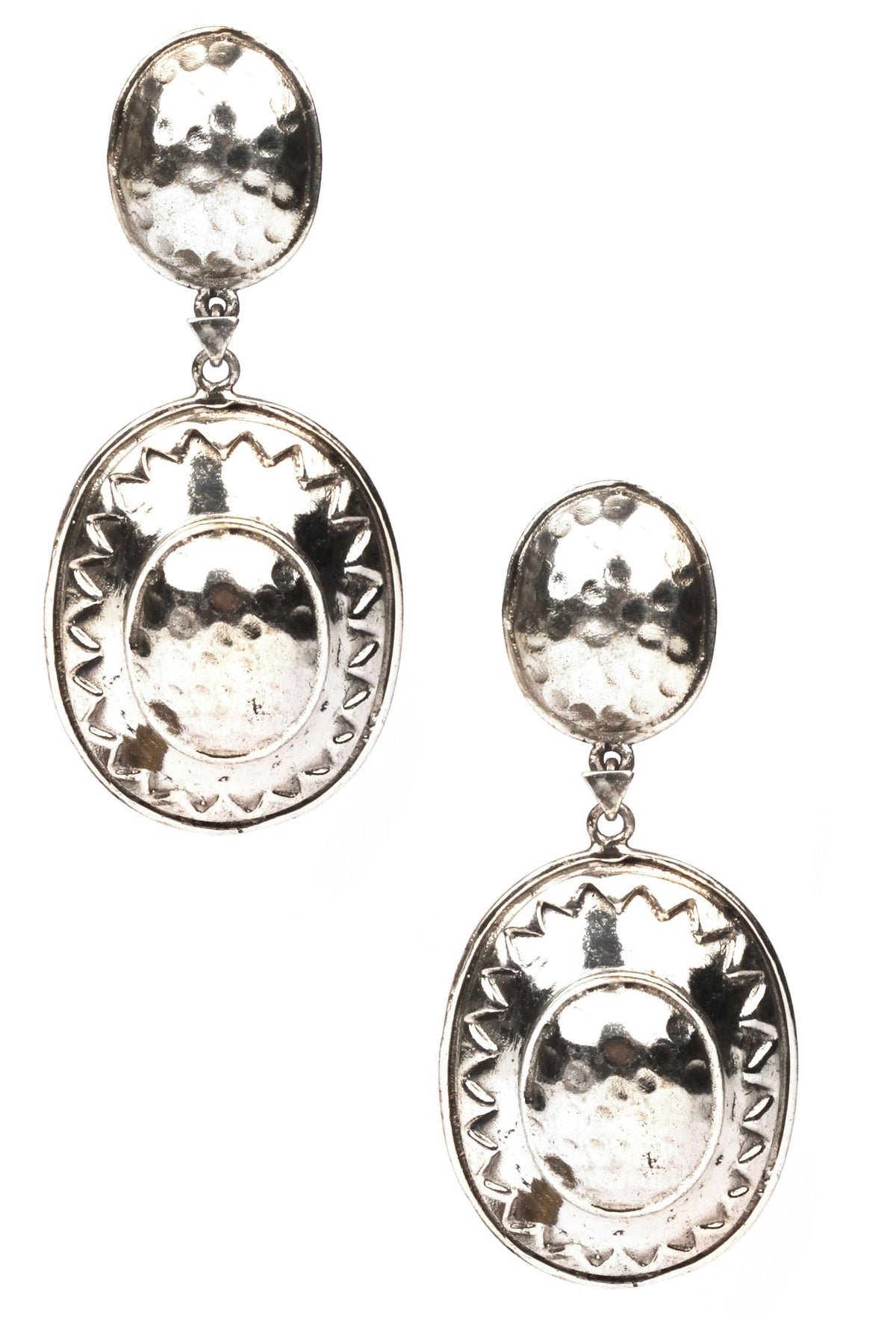 Carved Drop Earrings 