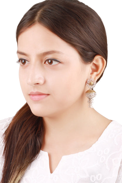 Stone Embellished Earrings 