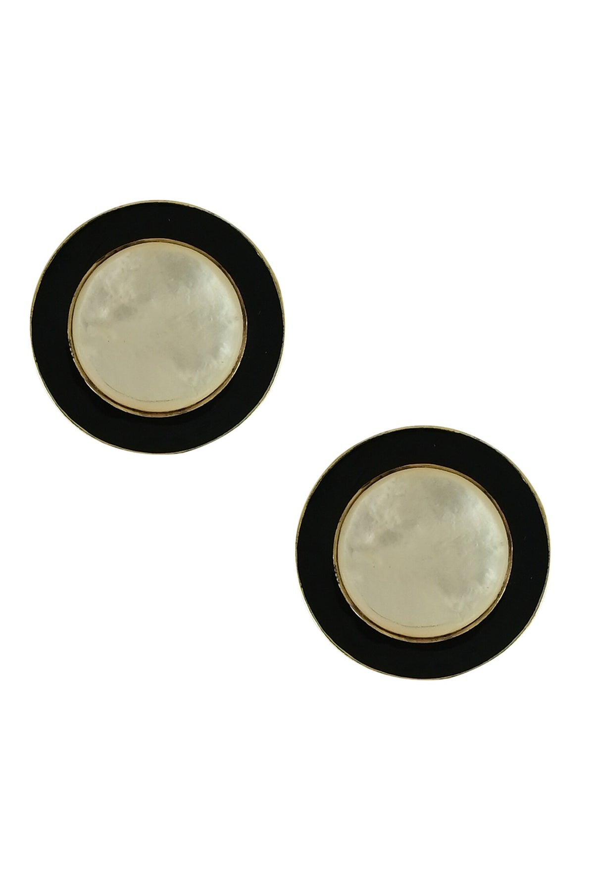 Alyssa Circular Shaped Studs 
