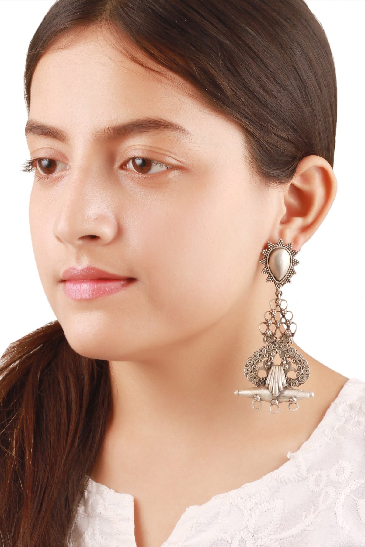 Handcrafted Carved Earrings 