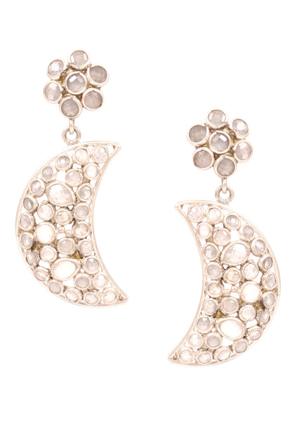 Crescent moon Drop Earrings 