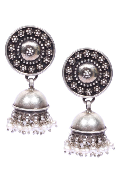 Handcrafted Carved Jhumkas 