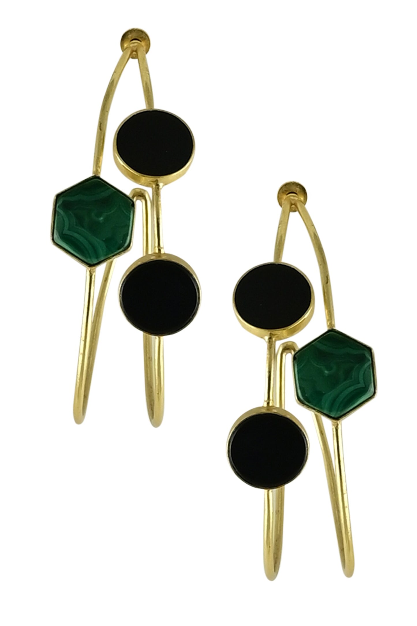 Arnia Stone Embellished Hoops 